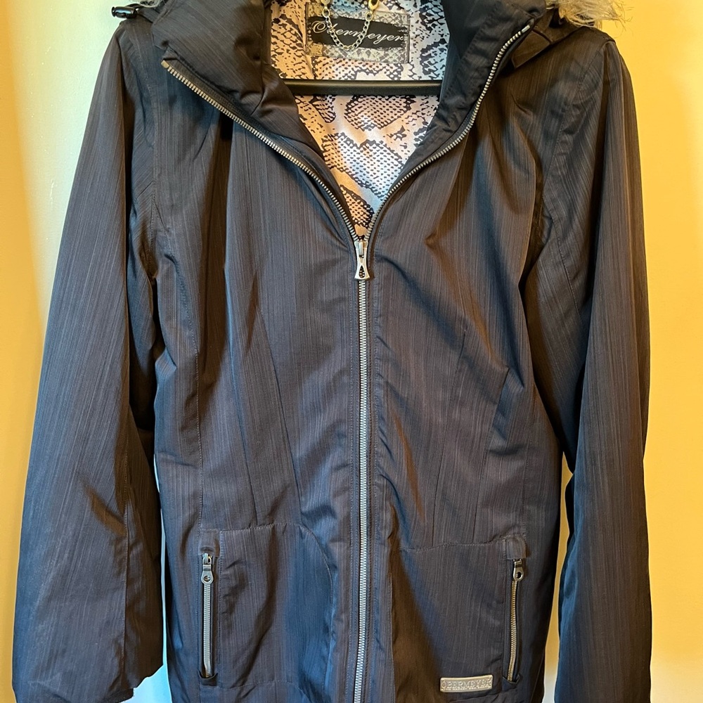 Obermeyer Black And Gray Patterned Jacket - image 1